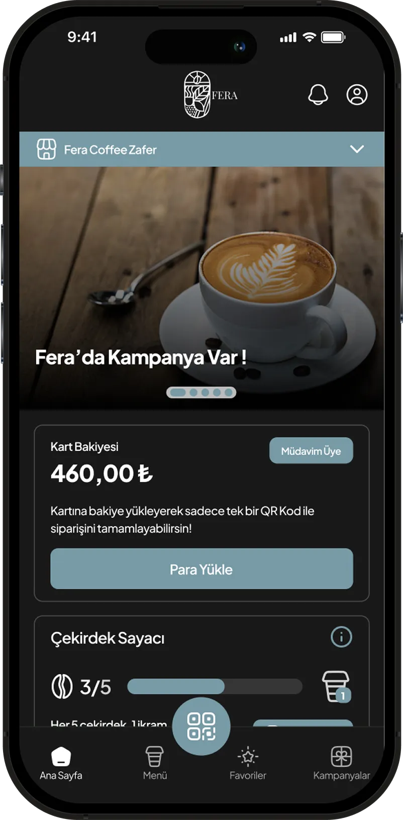Fera Coffee Uygulaması
